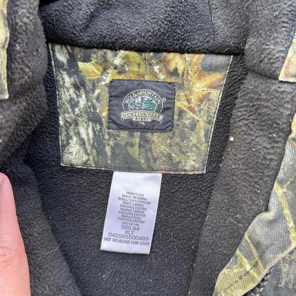 Vintage Wolf Mountain Carhartt Style realtree insulated Workwear jacket size XLT - Picture 3 of 7